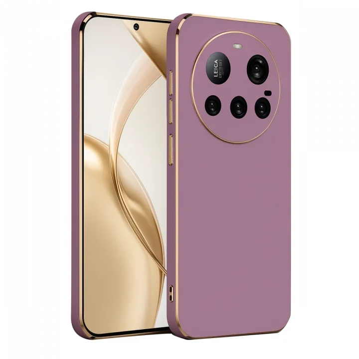 Mey İthalat®  Xiaomi Mi 15 Ultra Kılıf Volet Silikon - Mor