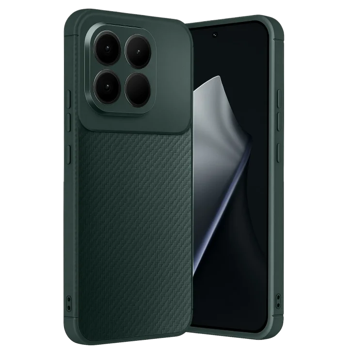 Mey İthalat®  Xiaomi Mi 15T Auto Focus Karbon Kapak - Koyu Yeşil