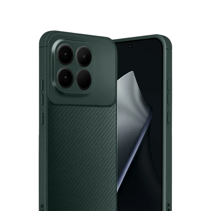 Mey İthalat®  Xiaomi Mi 15T Auto Focus Karbon Kapak - Koyu Yeşil