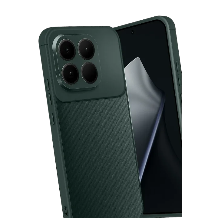 Mey İthalat®  Xiaomi Mi 15T Auto Focus Karbon Kapak - Koyu Yeşil