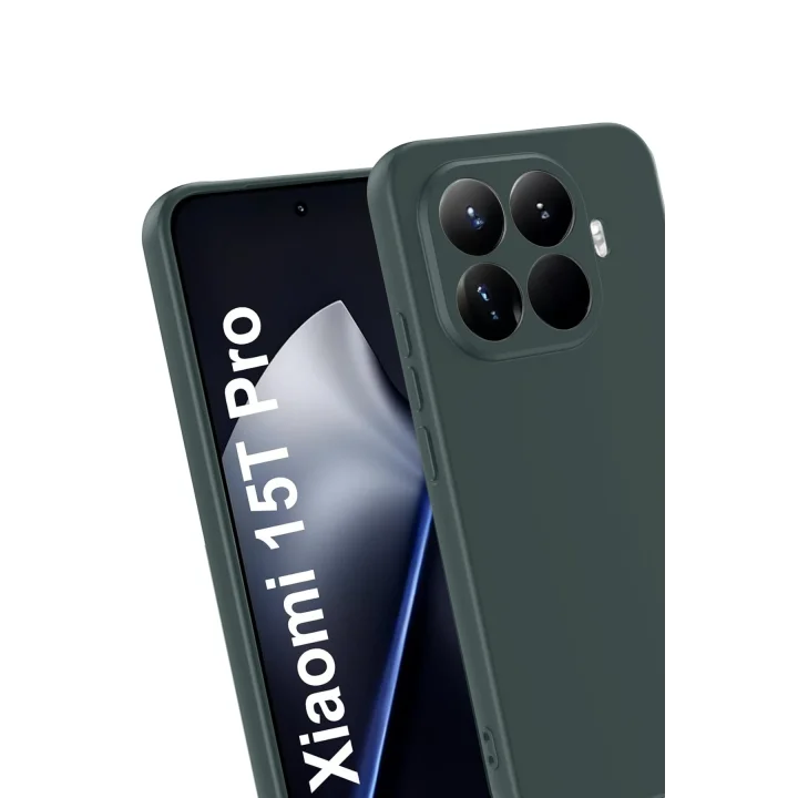 Mey İthalat®  Xiaomi Mi 15T Pro First Silikon - Koyu Yeşil