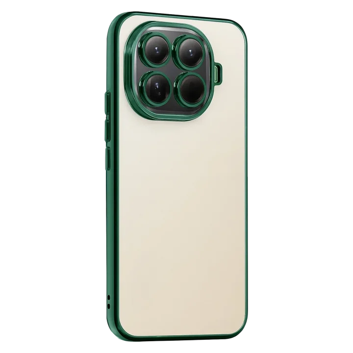 Mey İthalat®  Xiaomi Mi 15T Pro  Lensli Silikon - Yeşil