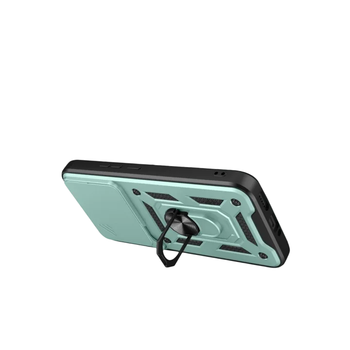 Mey İthalat®  Xiaomi Mi 15T Pro Pars Lens Yüzüklü Silikon - Yeşil