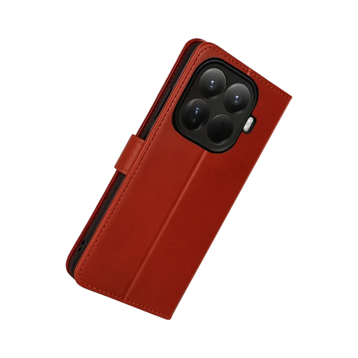 Mey İthalat®  Xiaomi Mi 15T Pro Trend S Plus Kapaklı Kılıf - Kırmızı