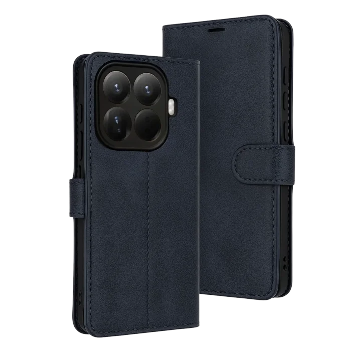 Mey İthalat®  Xiaomi Mi 15T Pro Trend S Plus Kapaklı Kılıf - Lacivert