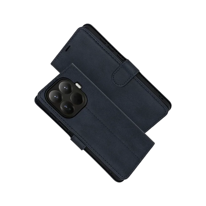 Mey İthalat®  Xiaomi Mi 15T Pro Trend S Plus Kapaklı Kılıf - Lacivert