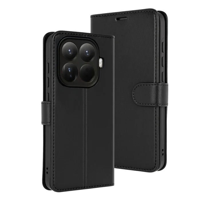 Mey İthalat®  Xiaomi Mi 15T Pro Trend S Plus Kapaklı Kılıf - Siyah