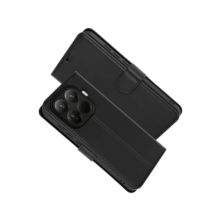 Mey İthalat®  Xiaomi Mi 15T Pro Trend S Plus Kapaklı Kılıf - Siyah