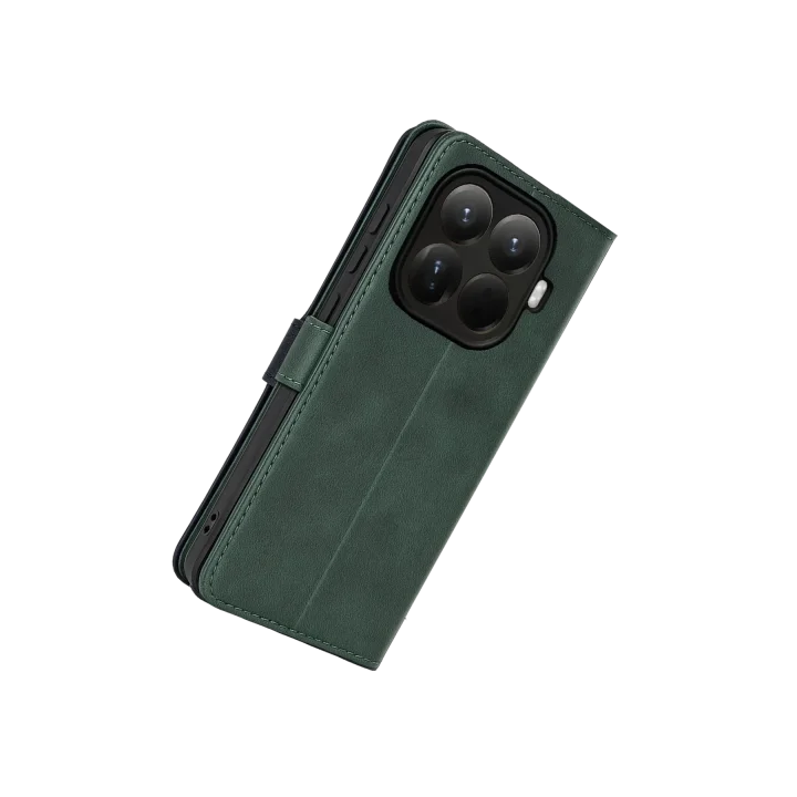 Mey İthalat®  Xiaomi Mi 15T Pro Trend S Plus Kapaklı Kılıf - Yeşil