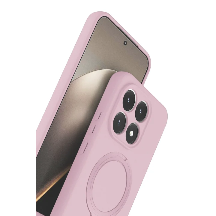 Mey İthalat®  Xiaomi Mi 15T Regal Magsafe Standlı Kapak - Açık Pembe