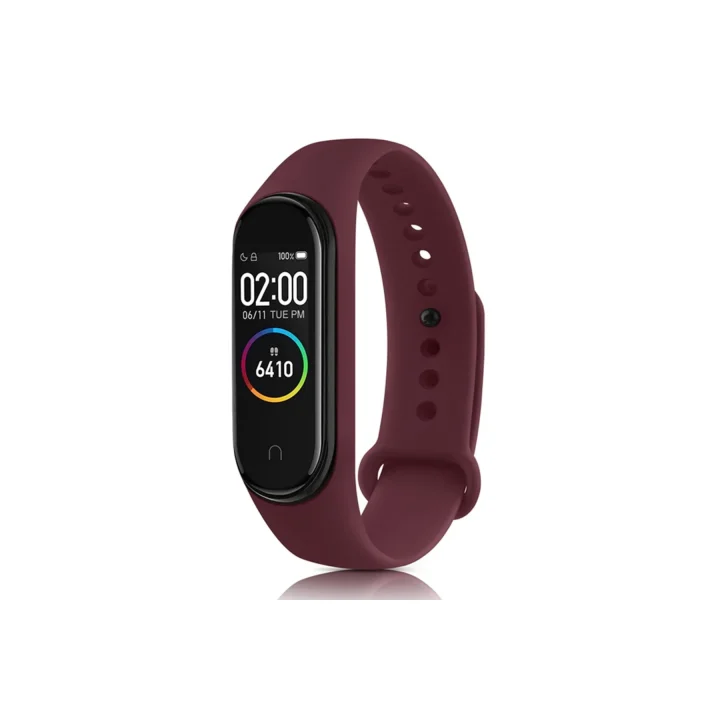 Mey İthalat®  Xiaomi Mi Band 4 Klasik Kordon - Mürdüm