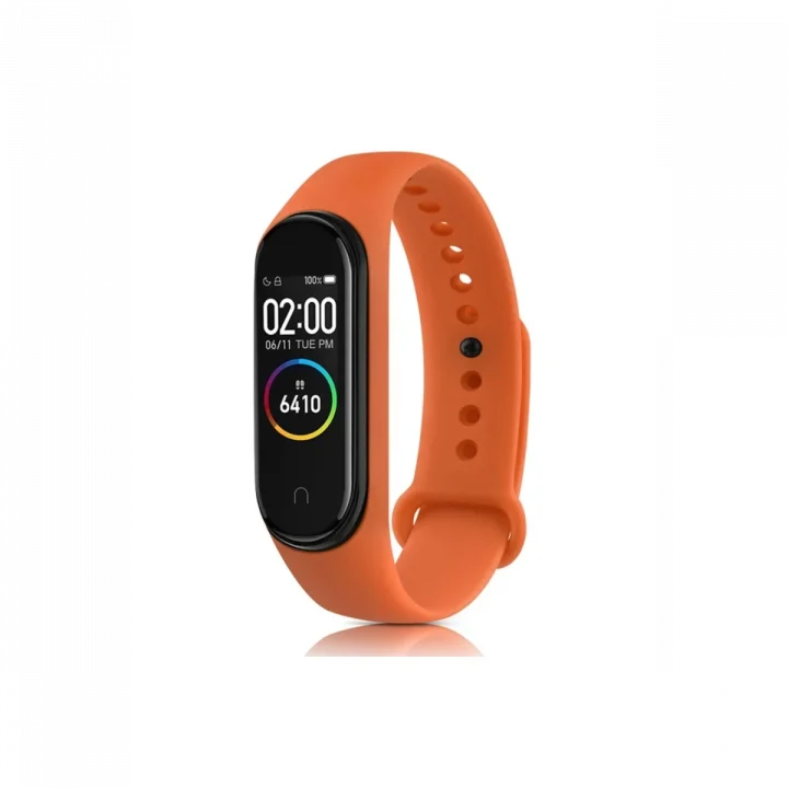 Mey İthalat®  Xiaomi Mi Band 4 Klasik Kordon - Turuncu