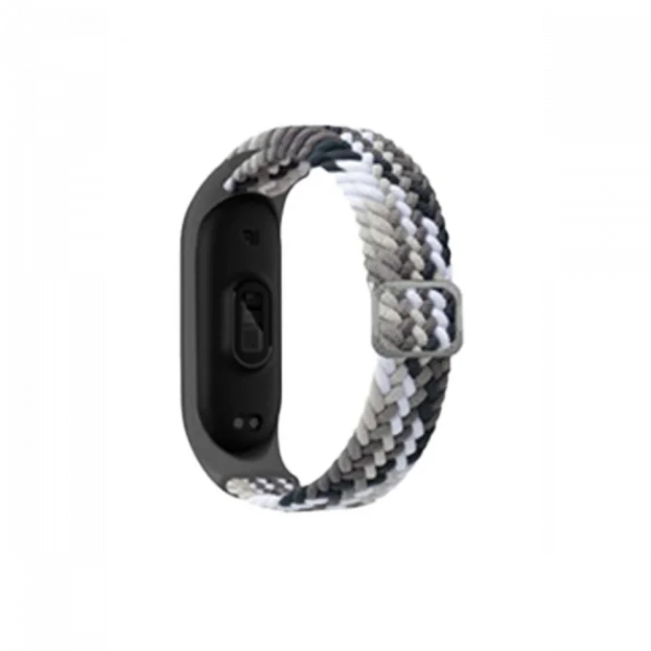 Mey İthalat®  Xiaomi Mi Band 4 Star Kordon - Gri-Siyah