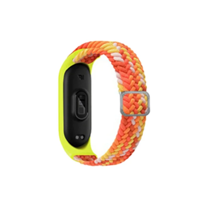 Mey İthalat®  Xiaomi Mi Band 4 Star Kordon - Turuncu-Sarı