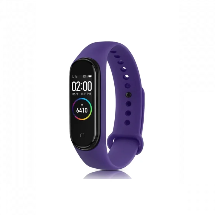 Mey İthalat®  Xiaomi Mi Band 6 Klasik Kordon - Mor