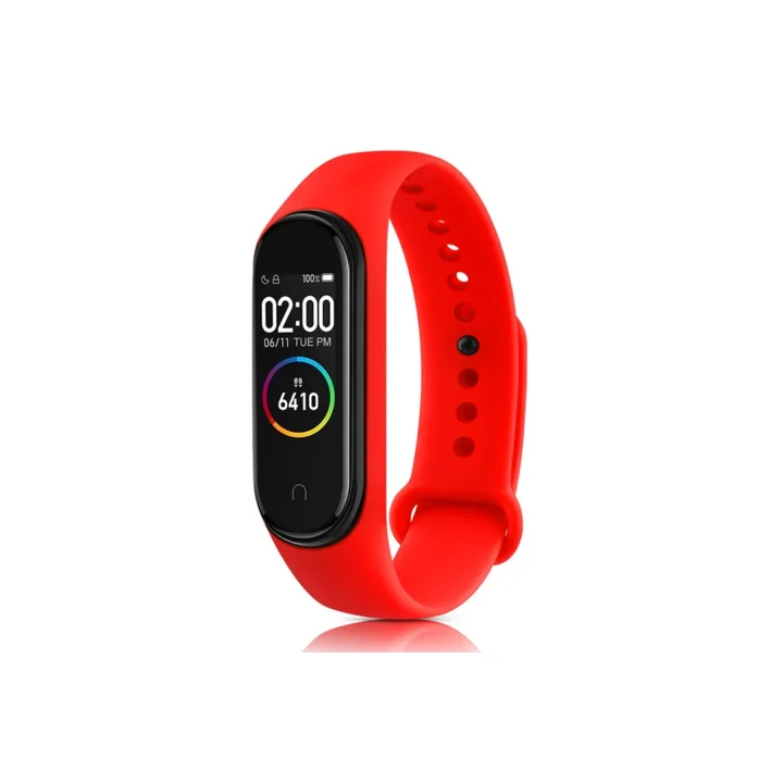 Mey İthalat®  Xiaomi Mi Band 7 Klasik Kordon - Kırmızı