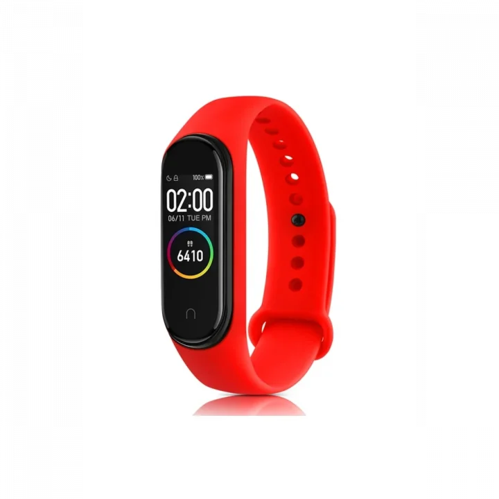 Mey İthalat®  Xiaomi Mi Band 7 Klasik Kordon - Kırmızı