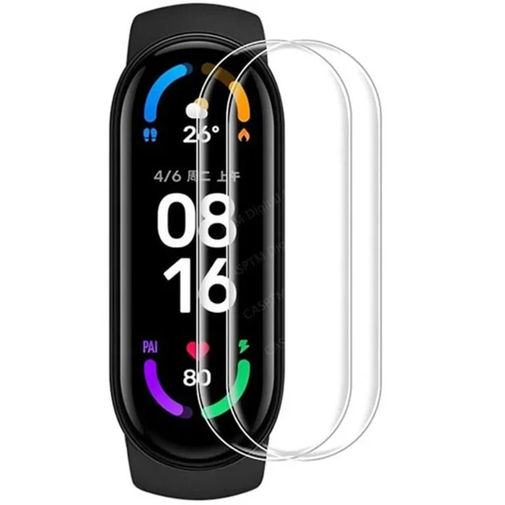 Mey İthalat®  Xiaomi Mi Band 7 Polymer Nano Ekran Koruyucu - Şeffaf