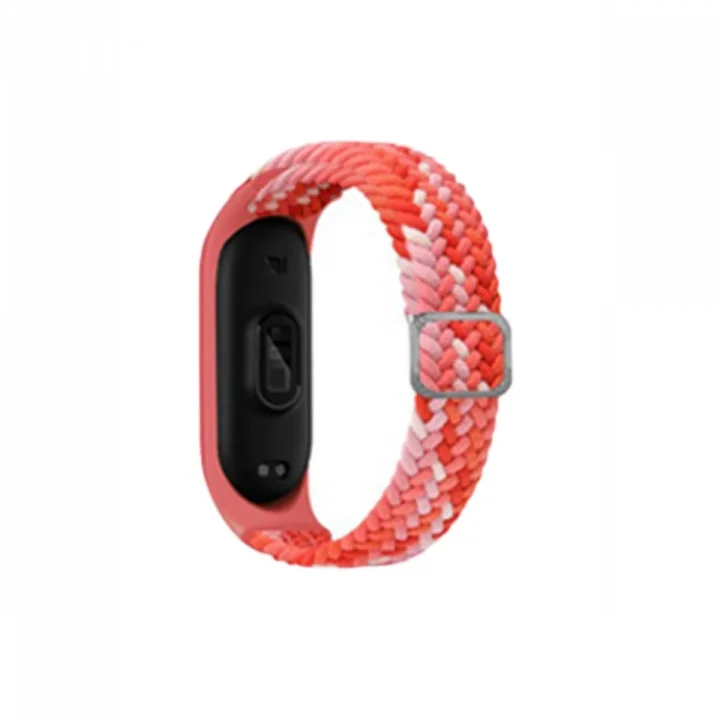 Mey İthalat®  Xiaomi Mi Band 7 Star Kordon - Pembe-Kırmızı
