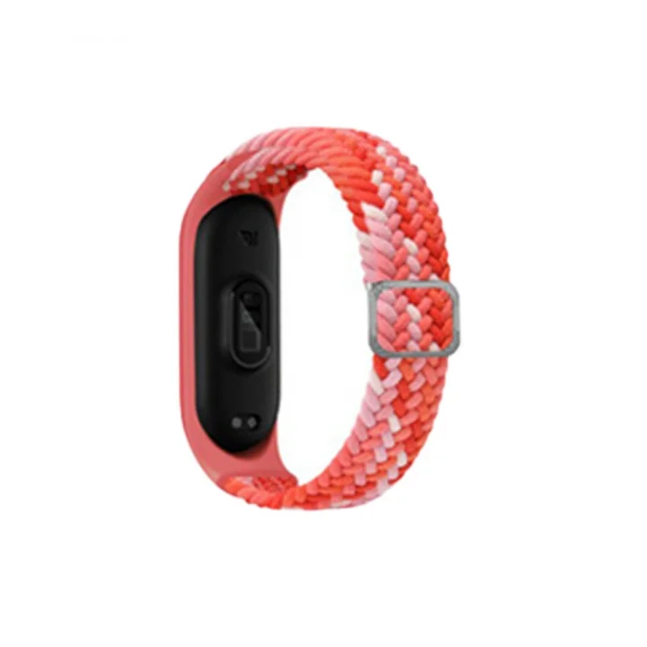 Mey İthalat®  Xiaomi Mi Band 7 Star Kordon - Pembe-Kırmızı