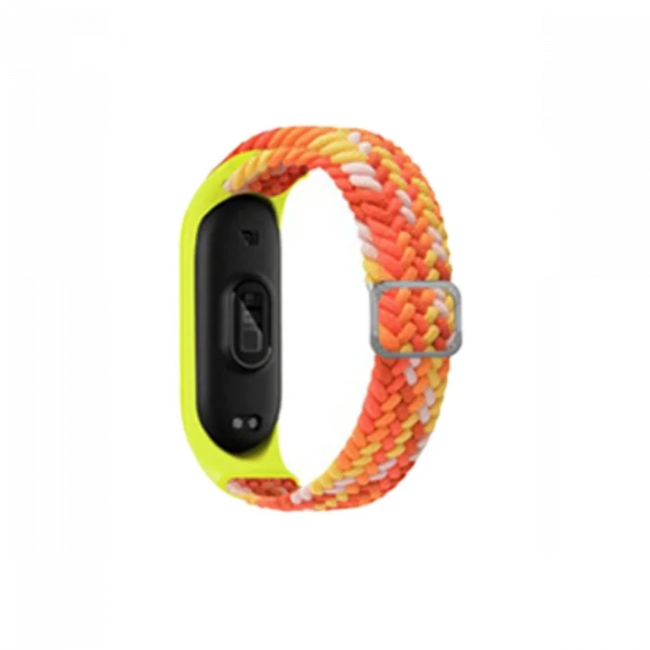 Mey İthalat®  Xiaomi Mi Band 7 Star Kordon - Turuncu-Sarı