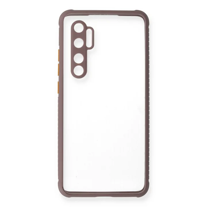 Mey İthalat®   Mi Note 10 Lite Kılıf Miami Şeffaf Silikon - Açık Mor