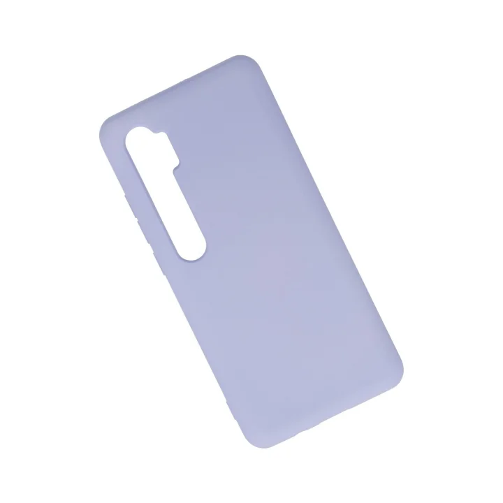 Mey İthalat®  Xiaomi Mi Note 10 Lite Kılıf Nano içi Kadife Silikon - Lila