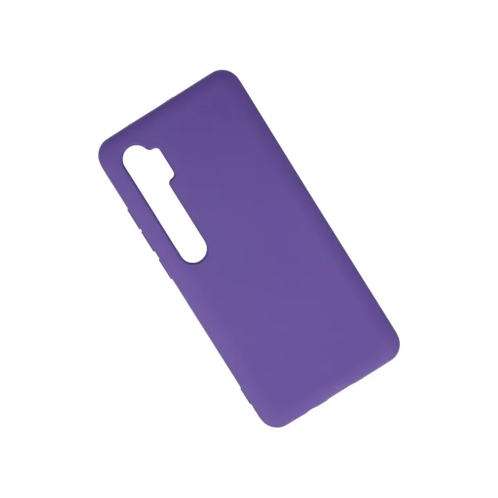 Mey İthalat®  Xiaomi Mi Note 10 Lite Kılıf Nano içi Kadife Silikon - Mor