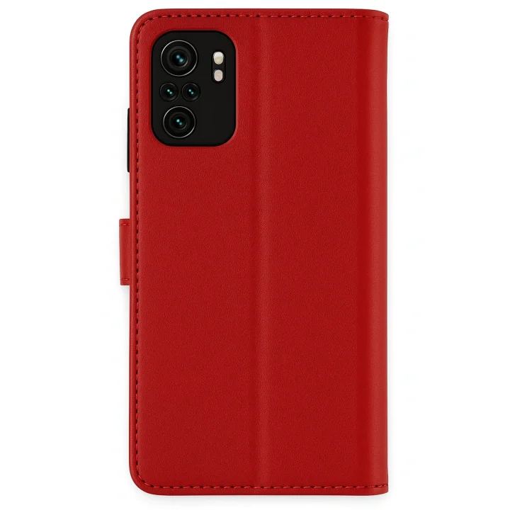 Mey İthalat®  Xiaomi Mi Note 10 Trend S Plus Kapaklı Kılıf - Kırmızı