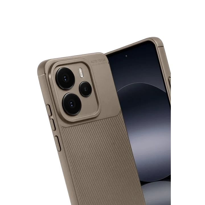 Mey İthalat®  Xiaomi Note 14 5G Auto Focus Karbon Kapak - Kahverengi