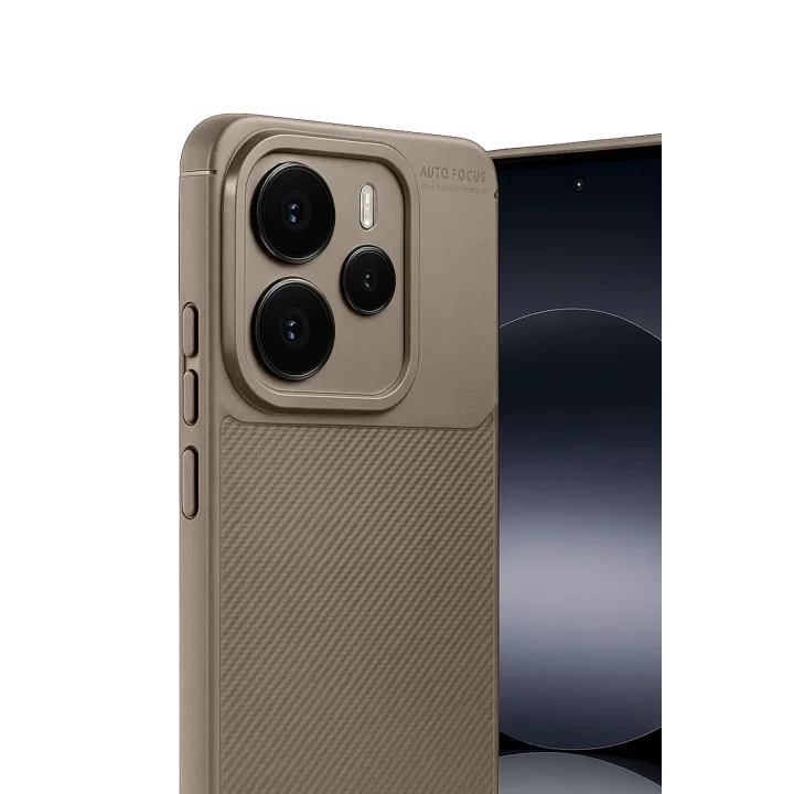 Mey İthalat®  Xiaomi Note 14 5G Auto Focus Karbon Kapak - Kahverengi