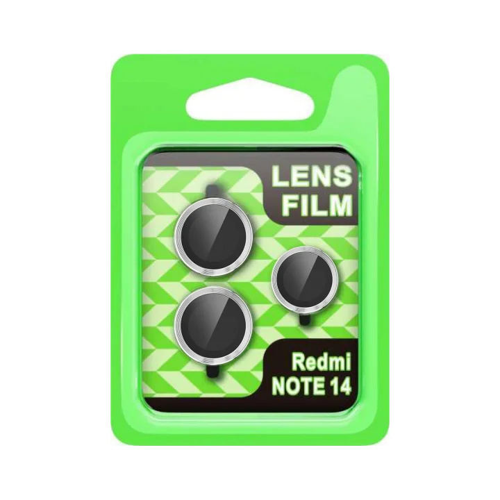 Mey İthalat®  Xiaomi Note 14 5G Raze Metal Kamera Lens - Gümüş