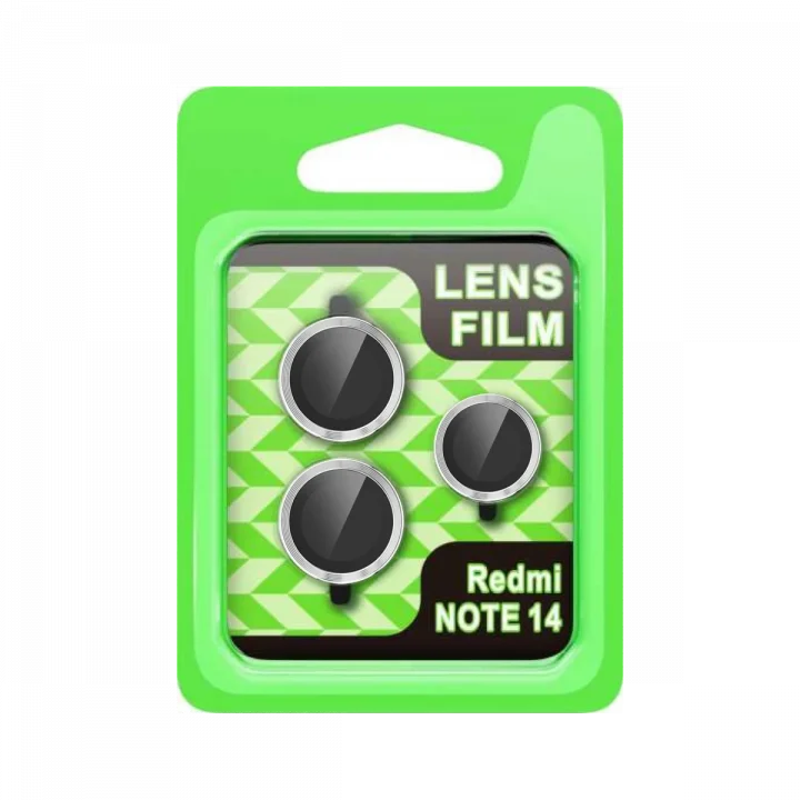 Mey İthalat®  Xiaomi Note 14 5G Raze Metal Kamera Lens - Gümüş