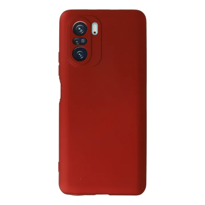 Mey İthalat®  Xiaomi Poco F3 Kılıf First Silikon - Kırmızı