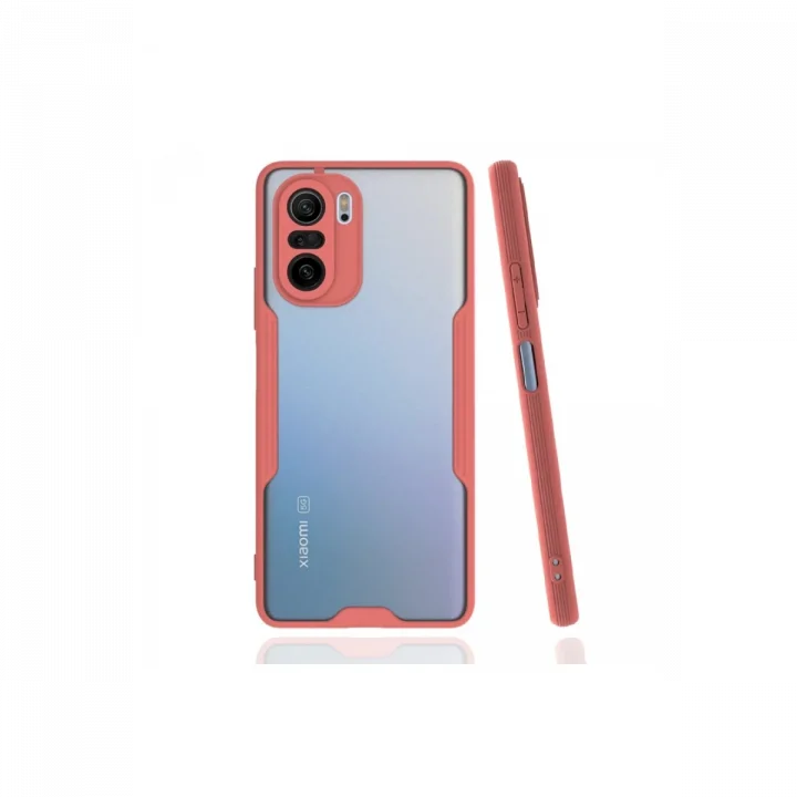 Mey İthalat®   Poco F3 Kılıf Platin Silikon - Pembe