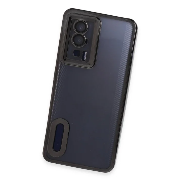 Mey İthalat®  Xiaomi Poco F5 Pro Kılıf Slot Silikon - Siyah