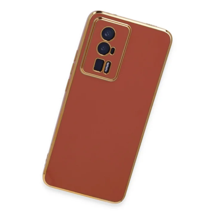 Mey İthalat®  Xiaomi Poco F5 Pro Kılıf Volet Silikon - Kırmızı