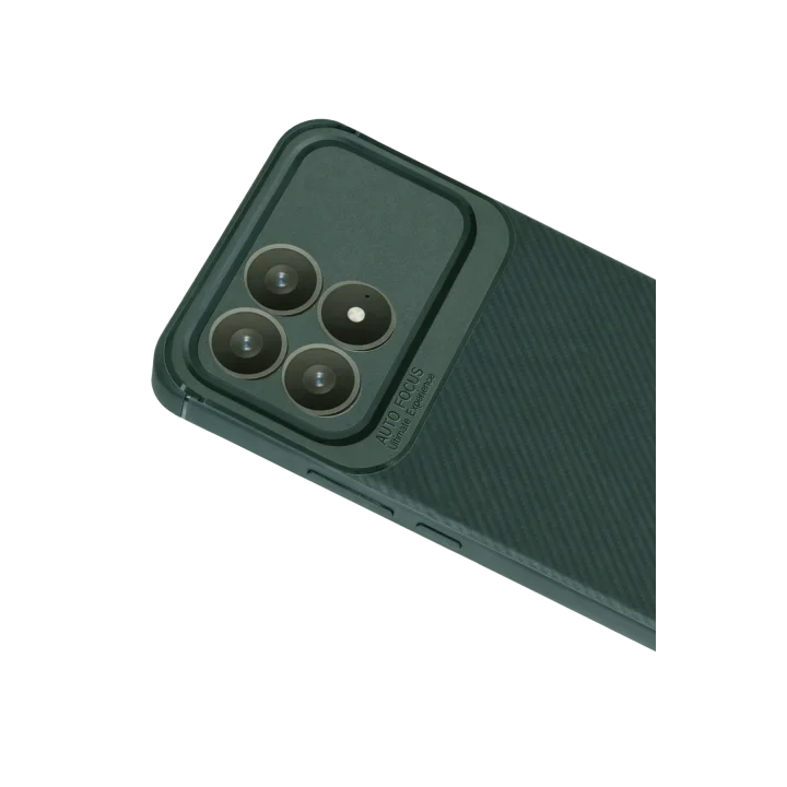 Mey İthalat®   Poco F8 Pro Auto Focus Karbon Kapak - Koyu Yeşil