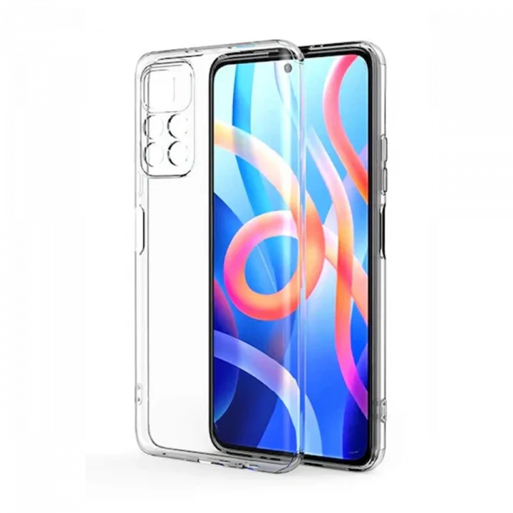Mey İthalat®   Poco M4 Pro 4G Kılıf Lüx Şeffaf Silikon