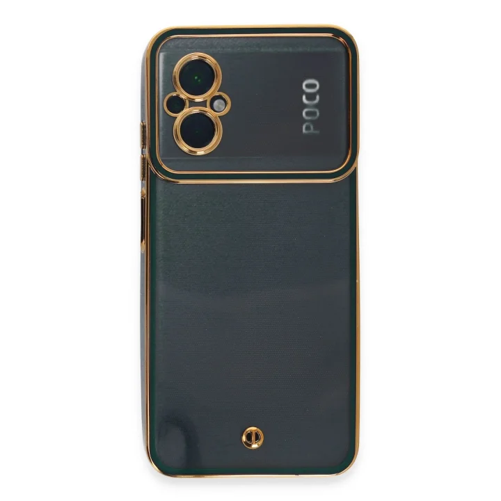 Mey İthalat®  Xiaomi Poco M5 Kılıf Liva Lens Silikon - Yeşil