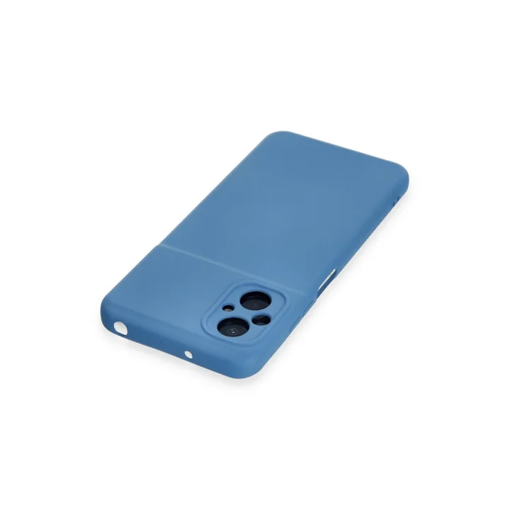 Mey İthalat®  Xiaomi Poco M5 Kılıf Nano içi Kadife Silikon - Mavi