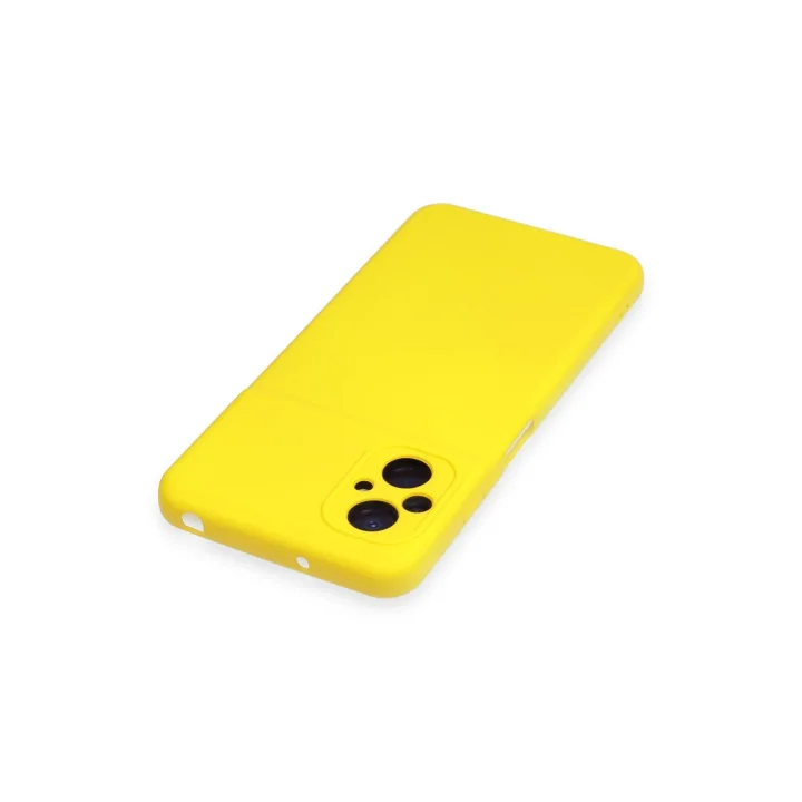 Mey İthalat®  Xiaomi Poco M5 Kılıf Nano içi Kadife Silikon - Sarı