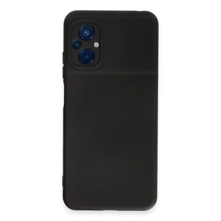 Mey İthalat®  Xiaomi Poco M5 Kılıf Nano içi Kadife Silikon - Siyah