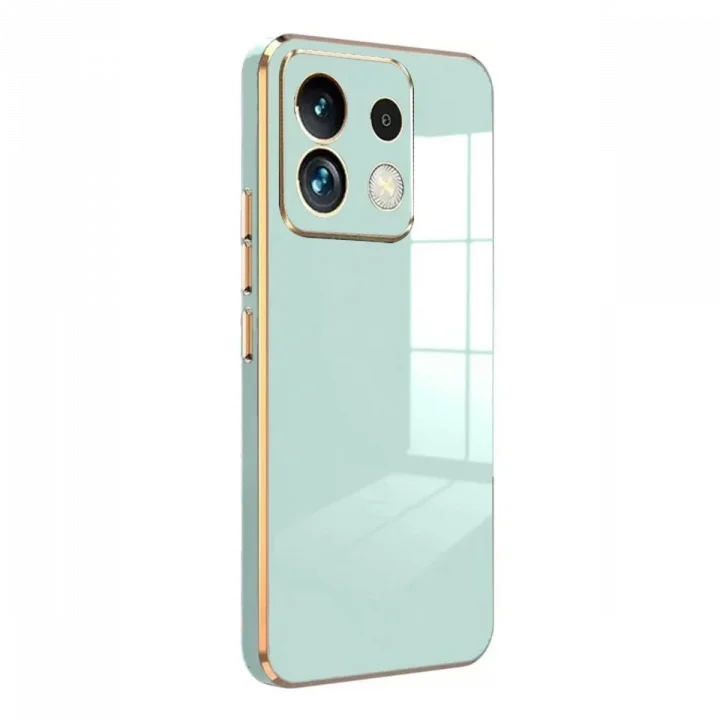 Mey İthalat®  Xiaomi Poco M6 Pro 4G Kılıf Volet Silikon - Açık Yeşil