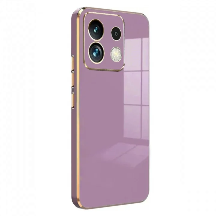 Mey İthalat®  Xiaomi Poco M6 Pro 4G Kılıf Volet Silikon - Mor