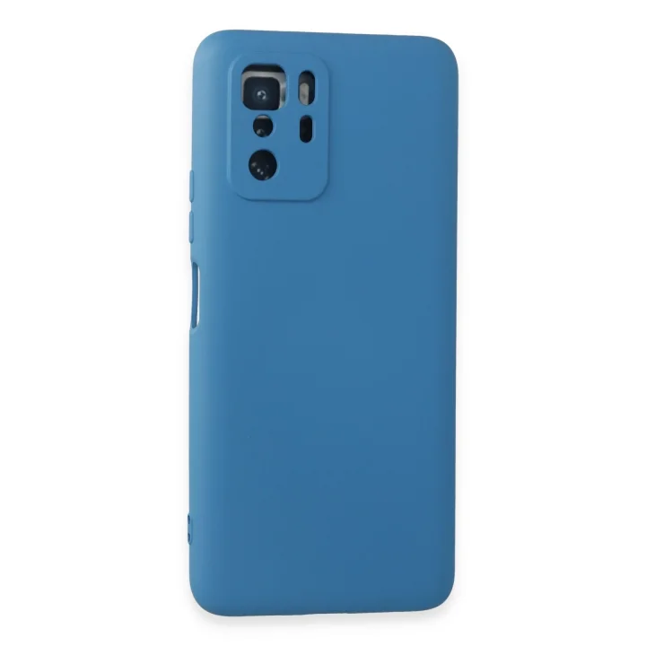 Mey İthalat®  Xiaomi Poco X3 GT Kılıf Nano içi Kadife Silikon - Mavi