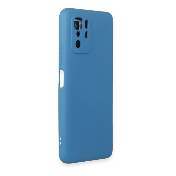 Mey İthalat®  Xiaomi Poco X3 GT Kılıf Nano içi Kadife Silikon - Mavi