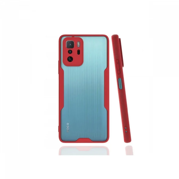 Mey İthalat®   Poco X3 GT Kılıf Platin Silikon - Kırmızı