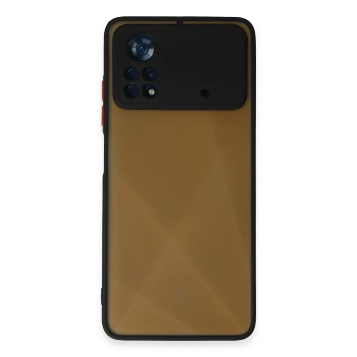 Mey İthalat®  Xiaomi Poco X4 Pro 5G Kılıf Montreal Silikon Kapak - Siyah