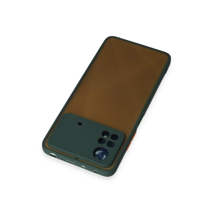 Mey İthalat®  Xiaomi Poco X4 Pro 5G Kılıf Montreal Silikon Kapak - Yeşil